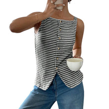 Load image into Gallery viewer, Women's Plain Button Front Tank Top