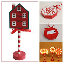 Load image into Gallery viewer, Christmas Street Sign Decoration Lights