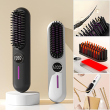 Load image into Gallery viewer, Portable Cordless Straightener Brush