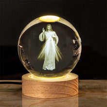 Load image into Gallery viewer, Jesus Glowing Crystal Ball