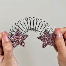 Load image into Gallery viewer, Rhinestone Star Broken Hair Comb