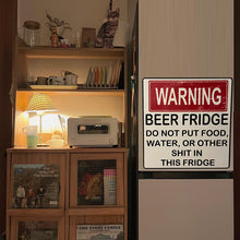 Load image into Gallery viewer, Funny Beer Fridge Vintage Sticker Sign