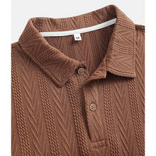 Load image into Gallery viewer, Regular Fit Plain Textured Polo Shirt