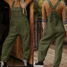 Load image into Gallery viewer, Women's Fleece Warm Loose Casual Jumpsuits