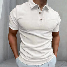 Load image into Gallery viewer, Men's Waffle Polo Shirt