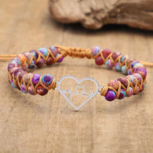 Load image into Gallery viewer, For barnebarn - For du er alltid i mitt armbånd med perler