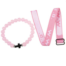 Load image into Gallery viewer, WWJD Cross Beaded Bracelet Set