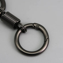 Load image into Gallery viewer, Nordic Retro Spring Double Ring Keychain