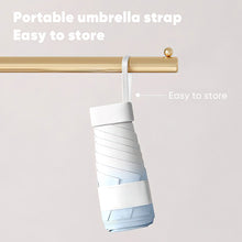 Load image into Gallery viewer, Mini Travel Size Rain Sun Umbrella