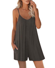 Load image into Gallery viewer, Sleeveless Romper with Pockets