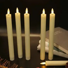 Load image into Gallery viewer, Drip Wax Flameless Taper Candles Flickering with 10-Key Remote