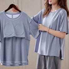 Load image into Gallery viewer, Women's Modal Short Sleeve Pajamas Set