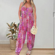 Load image into Gallery viewer, Patchwork Print Loose Jumpsuit