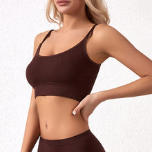 Load image into Gallery viewer, Solid Ribbed Adjustable Strap Wireless Bra
