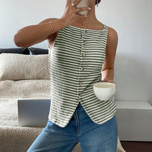 Load image into Gallery viewer, Women's Plain Button Front Tank Top