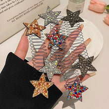 Load image into Gallery viewer, Rhinestone Star Broken Hair Comb