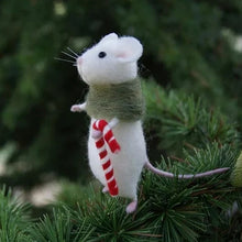 Load image into Gallery viewer, Cute Felt Mouse Ornament