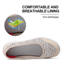 Load image into Gallery viewer, Women's Lace Screen Breathable Net Flat Shoes