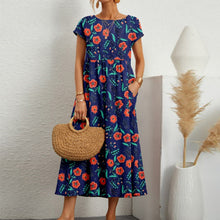 Load image into Gallery viewer, Ladies Loose Printed Summer Dress