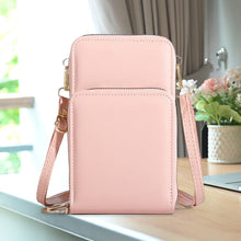 Load image into Gallery viewer, Three-layer Zipper Multifunctional Mobile Phone Bag