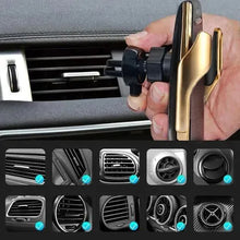 Load image into Gallery viewer, Wireless Charging Car Mute Mobile Phone Navigation Industrial Style Bracket