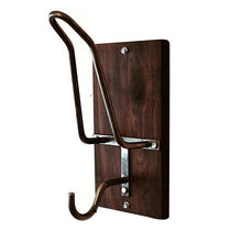 Load image into Gallery viewer, Wooden Motorcycle Helmet Wall Mount