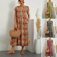 Load image into Gallery viewer, Ladies Loose Printed Summer Dress