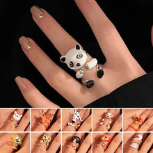 Load image into Gallery viewer, 3 Pcs/Set Cute Funny Animal Rings