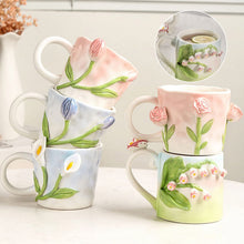 Load image into Gallery viewer, 3D Flower Coffee Mug