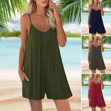 Load image into Gallery viewer, Sleeveless Romper with Pockets