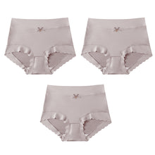 Load image into Gallery viewer, Premium Satin Antibacterial Ice Silk Moisture-absorbing Pantiess （3PCS）