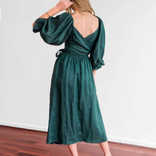 Load image into Gallery viewer, French Ruffled Lantern Sleeves Multi-wear Dress