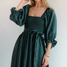Load image into Gallery viewer, French Ruffled Lantern Sleeves Multi-wear Dress