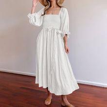 Load image into Gallery viewer, French Ruffled Lantern Sleeves Multi-wear Dress