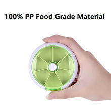 Load image into Gallery viewer, Weekly Portable Round Pill Box