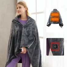 Load image into Gallery viewer, Heated Flannel Blanket
