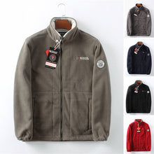 Load image into Gallery viewer, Men’s Double-Layer Fleece Hooded Jacket