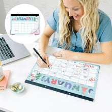 Load image into Gallery viewer, Doodle Typography Large Desk Calendar