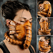 Load image into Gallery viewer, Hand Stitch Leather Scorpion Mask