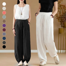 Load image into Gallery viewer, Casual Cotton Hemp Trousers