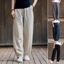 Load image into Gallery viewer, Casual Cotton Hemp Trousers