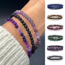 Load image into Gallery viewer, Amethyst Stress Relief Beaded Bracelet