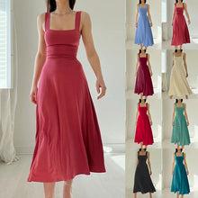 Load image into Gallery viewer, New Women's Thick Straps Midi Dress