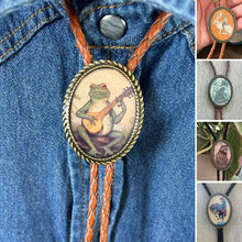 Load image into Gallery viewer, Banjo Frog Bolo Tie