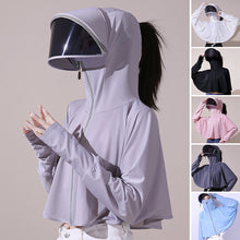 Load image into Gallery viewer, Ice Silk UV Protection Hooded Windbreaker Jacket