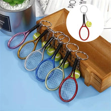 Load image into Gallery viewer, Mini Tennis Racket Keychain