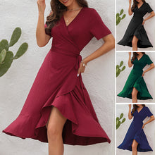 Load image into Gallery viewer, V-Neck High Waist Dress