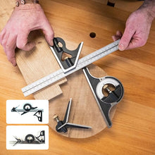 Load image into Gallery viewer, Multifunctional Combination of Movable Angle Ruler Set