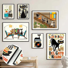 Load image into Gallery viewer, Katte kunsttrykk dekorasjonsmaleri