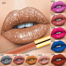Load image into Gallery viewer, Metallic Liquid Diamond Glitter Lipstick